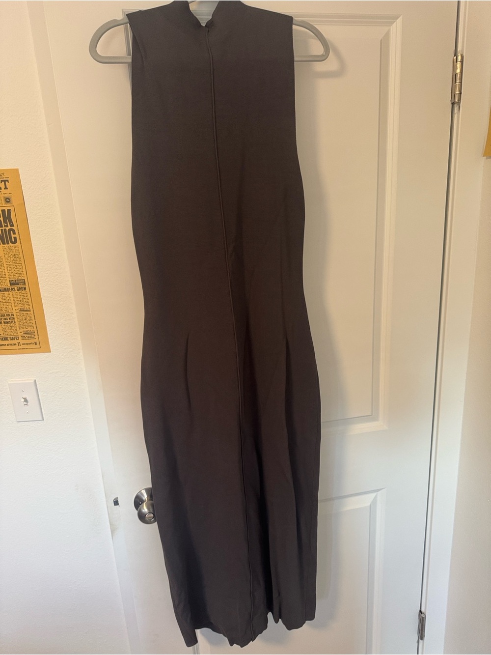Zara Black Sleeveless Wide-Leg Jumpsuit